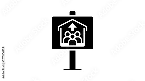 Open House Real Estate Sign Icon