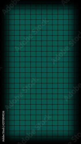 Dark teal grid pattern background, with subtle vignette effect