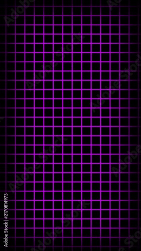 Neon purple grid background: retro synthwave digital motion loop