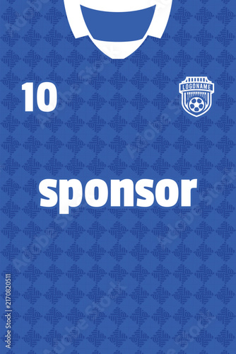 Sports jersey pattern design template