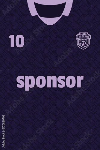 Sports jersey pattern design template