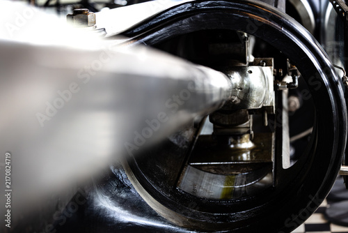 Fotografía Industrial machine piston connecting rod mechanism