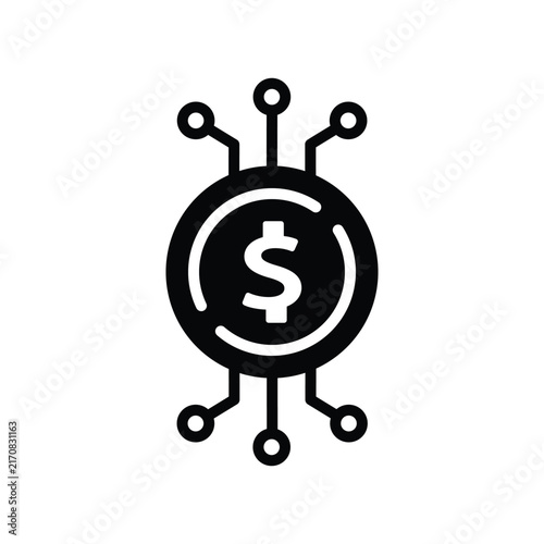 Digital Financial Transaction Icon
