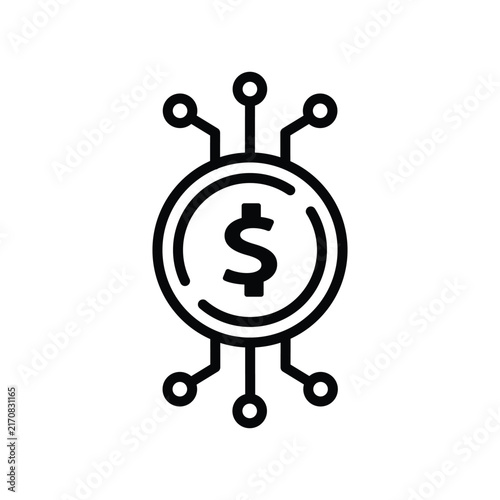 Digital Financial Transaction Icon