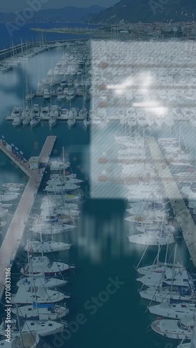 Animation of data processing over port