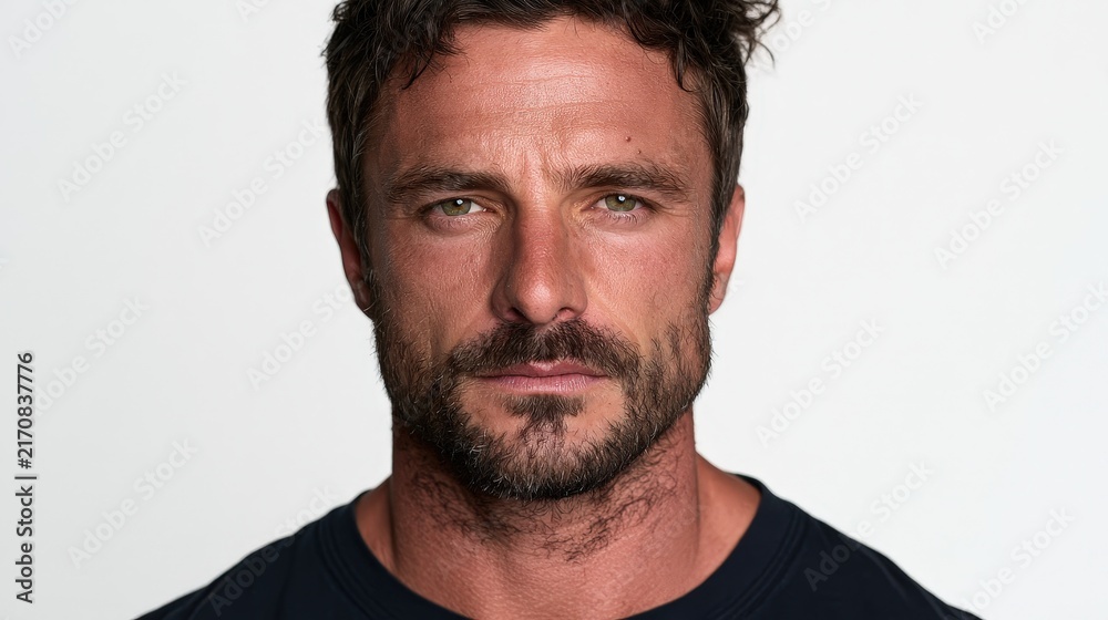 Fototapeta premium Man with Beard and Tattoo