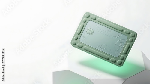 Damaged green circuit board with corrosion and broken electronic components isolated on white