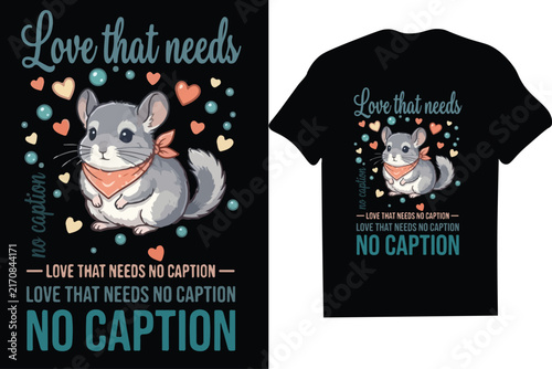 Cute fluffy chinchilla with bandana romantic quote typography apparel vector-mug,hoodie,t shirt,typography,quoutes,qoute,poster,post,card