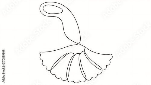 Minimalist line art feather illustration white background.