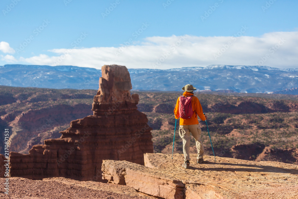 Fototapeta premium Hike in Capitol Reef