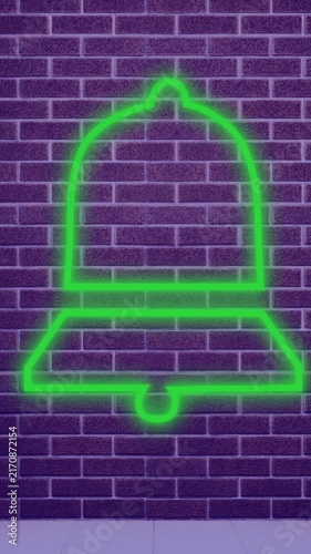 Arrow neon sign on brick wall 4k