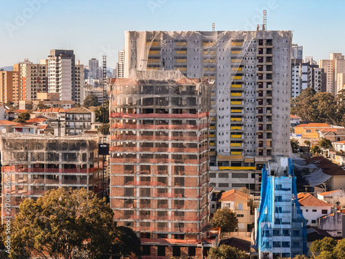 New Appartments on construction, in Sao Paulo, Brazil.