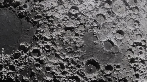 Close-Up Flyover of the Moon s Cratered Surface