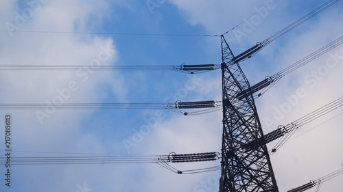 Принти на полотні high voltage electric power lines