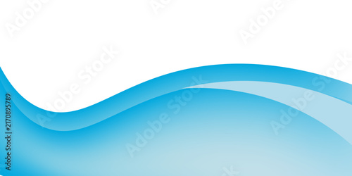 Blue and white business wave banner background. vector