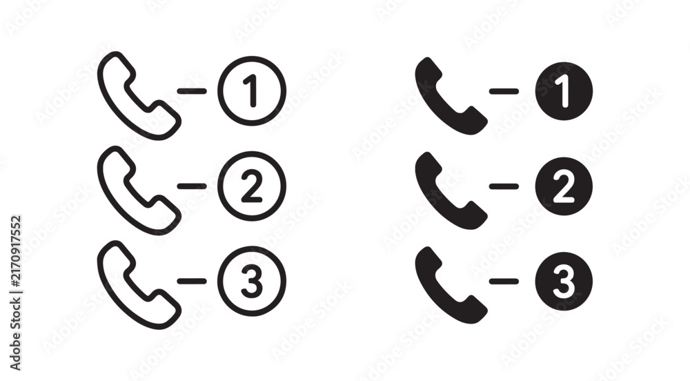 Fototapeta premium Customer Service Call Queue and Waiting Line Icon
