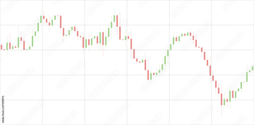 Fototapeta premium Professional financial candlestick chart with a vertical marker line, isolated on transparent background, illustrating market volatility and price movement analysis for traders and financial analysts.