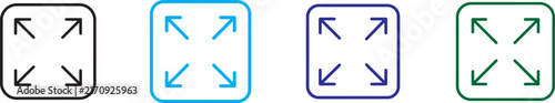 Colorful capacity icon set in multiple styles for business, storage, data, technology, and UI design.
