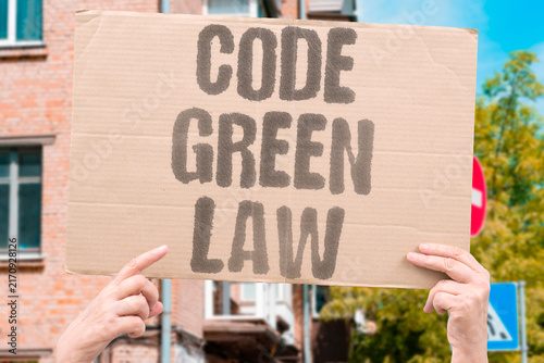 Cuadro en lienzo "Code green law" New Ecological Code consolidates thirty laws