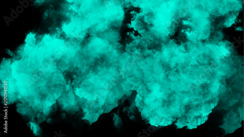 Blue smoke fog abstract background texture