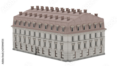 Fotografie 3d rendering mega moduler apartment building design model