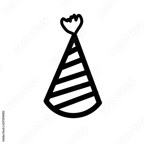 Party Birthday Hat Icon Vector