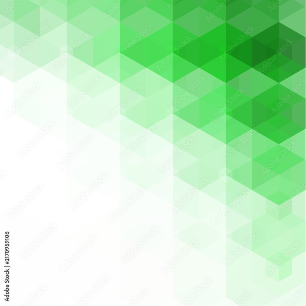 Obraz premium Modern abstract green and lime geometric background with hexagons for your creative design. eps 10
