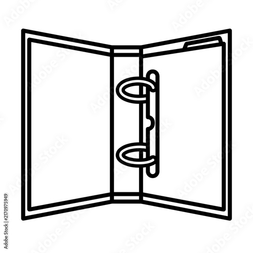 Open Ring Binder Folder Icon
