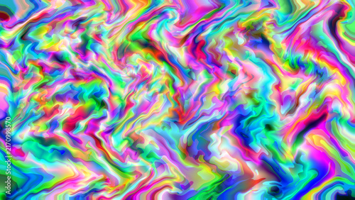 Abstract vibrant colorful marble distortion pattern design wave texture background