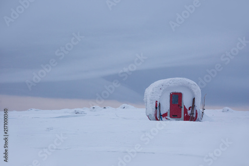 Mountain module on the Vologda border. Northern Ural mountains, Komi Republic, Russia