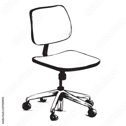 office chair isolated on white