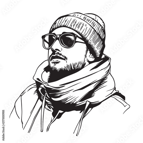 man in a hat