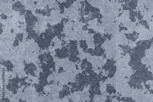 Slate blue weathered concrete texture background with peeling grunge pattern