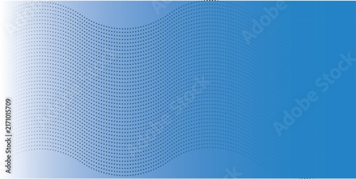 Wave Pattern Design with Halftone Dots and Gradient Shading. Abstract Background Illustration for Website or Print.