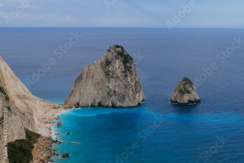 Myzithres Viewpoint in Zakynthos during golden hour