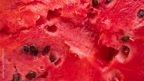 Fresh Watermelon Texture Close Up, Fruit Background