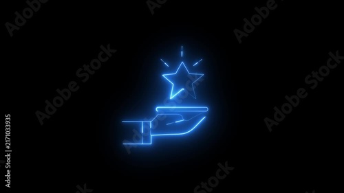 Special, limited, exclusive, VIP, made to order, Personalization marketing concept. Offering premium product and service with the best quality for target customer. neon with star icon..