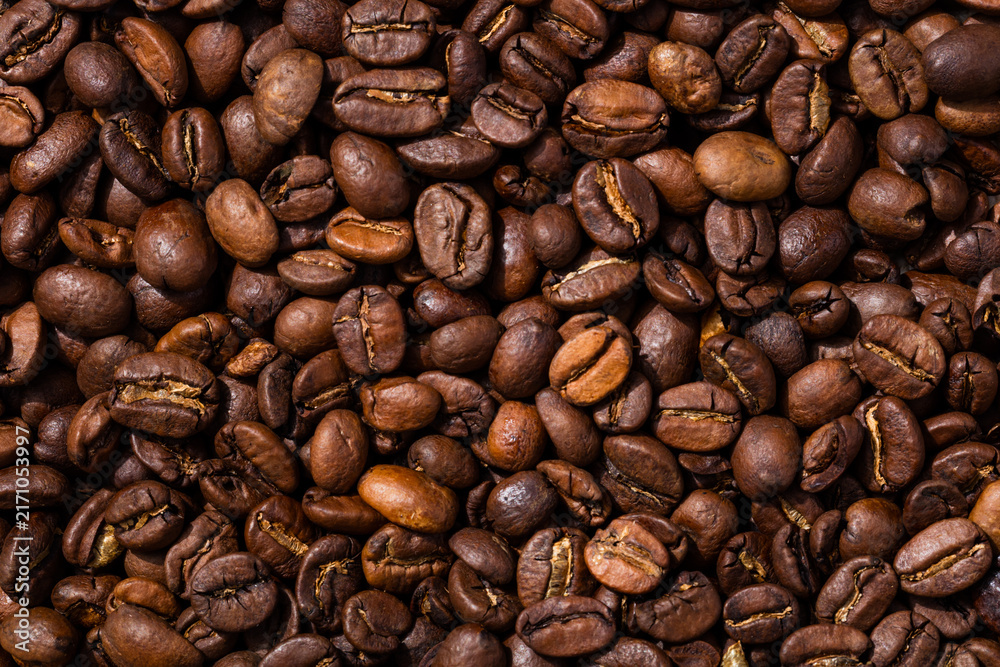 Fototapeta premium Organic Raw Dry Espresso Coffee Beans