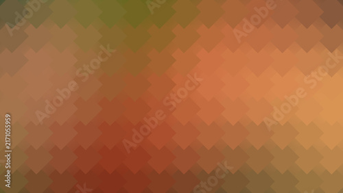 Fotografie Abstract geometric mosaic background with overlapping diamond shapes in warm aut
