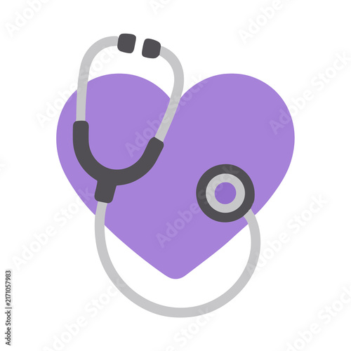 Stethoscope and heart icon