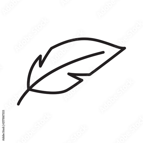 Lightweight Soft Fabric Feather Line Icon