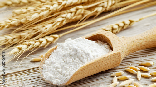 wheat flour and wheat
