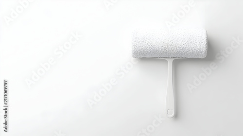 paint roller on white background