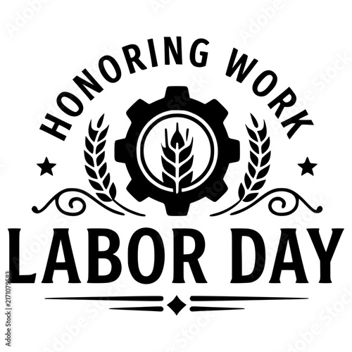 Labor Day Typography and Worker Celebration Design