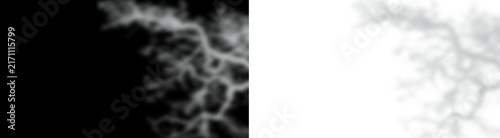 Canvastavla Abstract branching river network map pattern with grayscale gradient texture iso