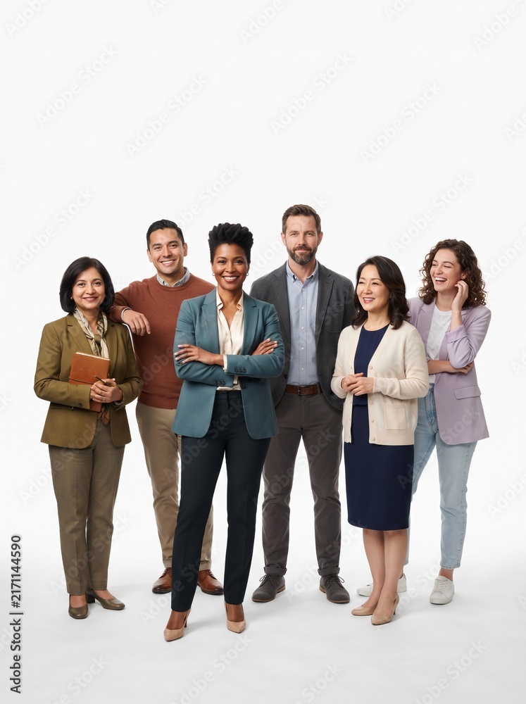 Obraz premium Professional Psychology Counseling Team on White