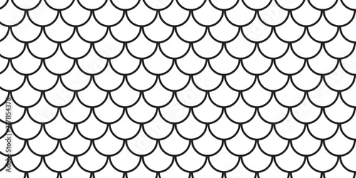 Abstract black scale pattern design. Vector background..