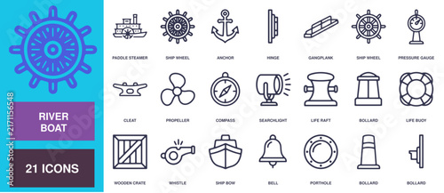Floral Elements Vector Icon Set for Design, Decorative Flower Symbols and Botanical Illustrations Collection for Web, Business and Creative Projects