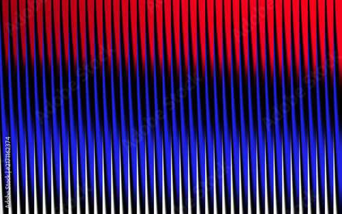 Abstract red and blue vertical lines background with gradient light effect