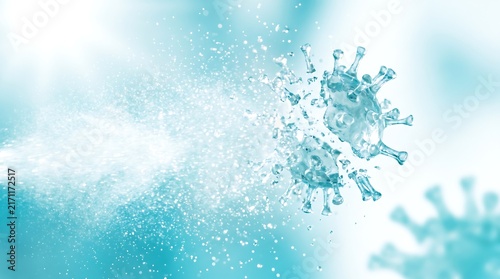 Microscopic Virus Splitting in Bright Light